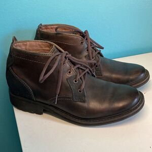 Mark Nason Mens Size 10 Brown Leather Lace Up Boots EU Size 43